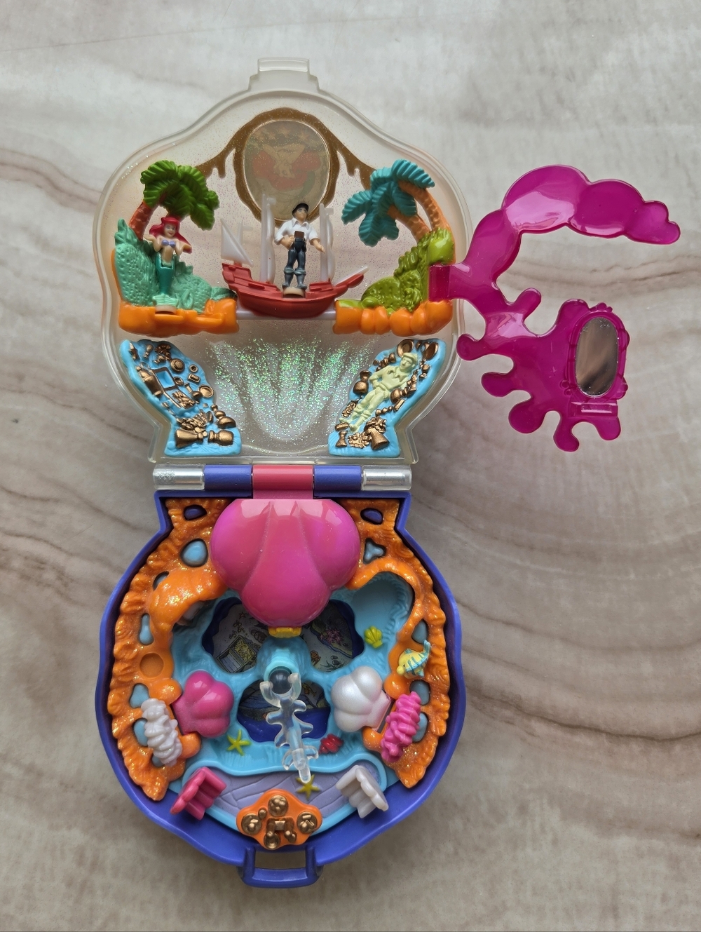 The Little Mermaid Polly Pocket Bluebird Compact Complete Disney